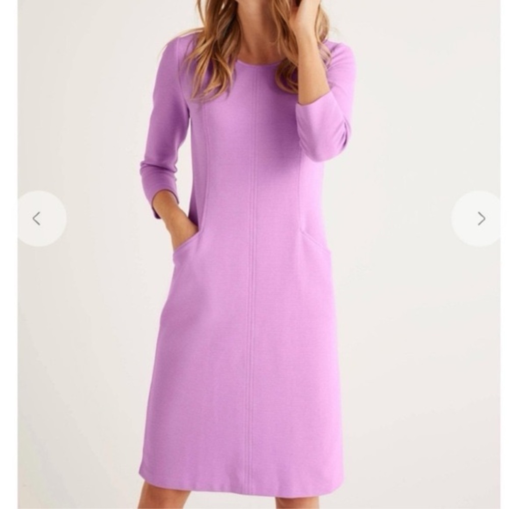 Women’s BODEN Ellen Ottoman Dress in Lilac- Size 4L